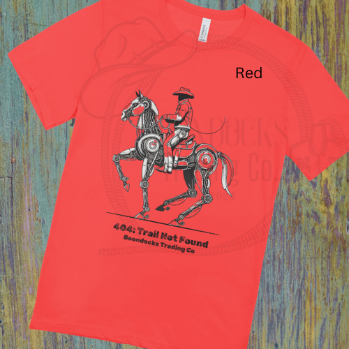 Doodle Sketch Cowboy riding robotic horse Unisex T-shirt Adult sizes