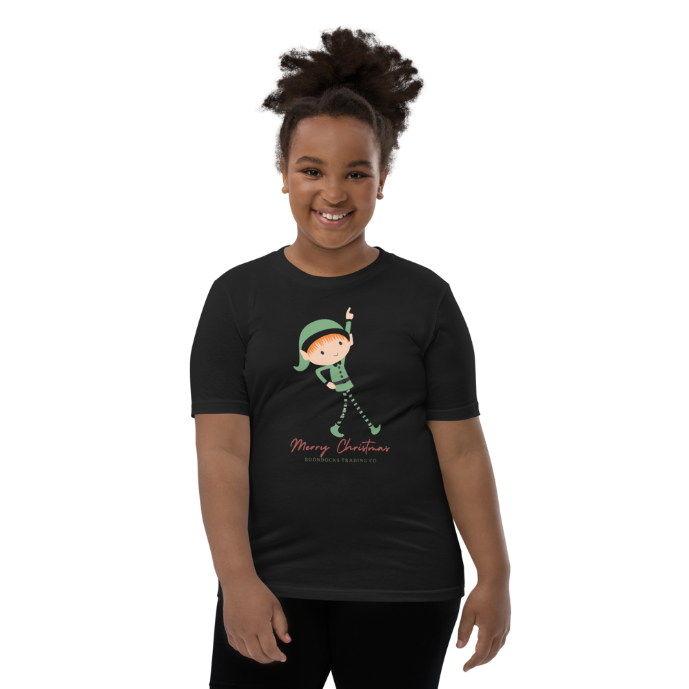 Dancing Elf Christmas Youth T-shirt