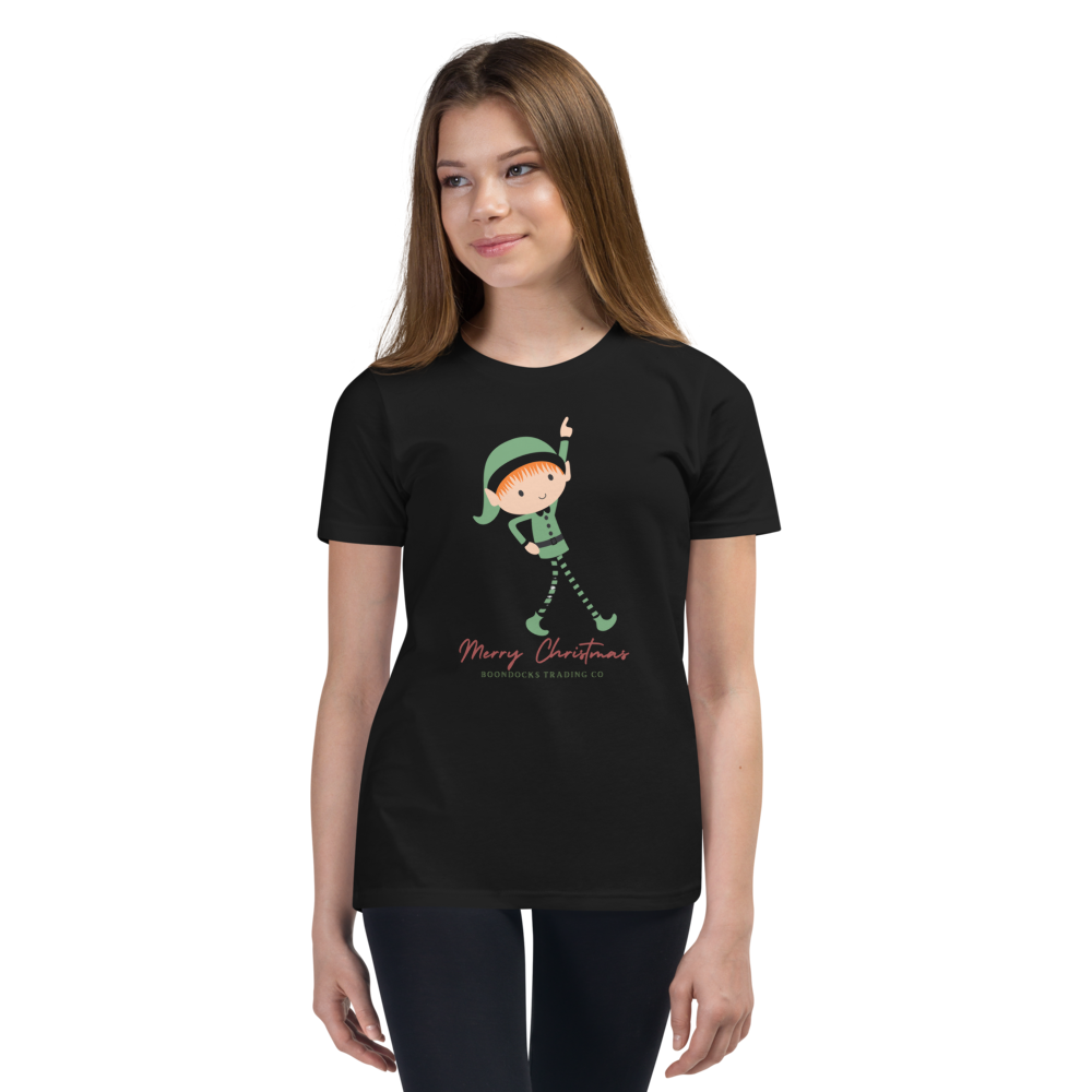 Dancing Elf Christmas Youth T-shirt