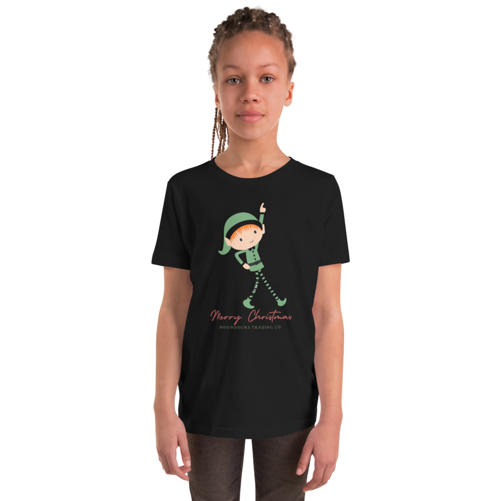 Dancing Elf Christmas Youth T-shirt