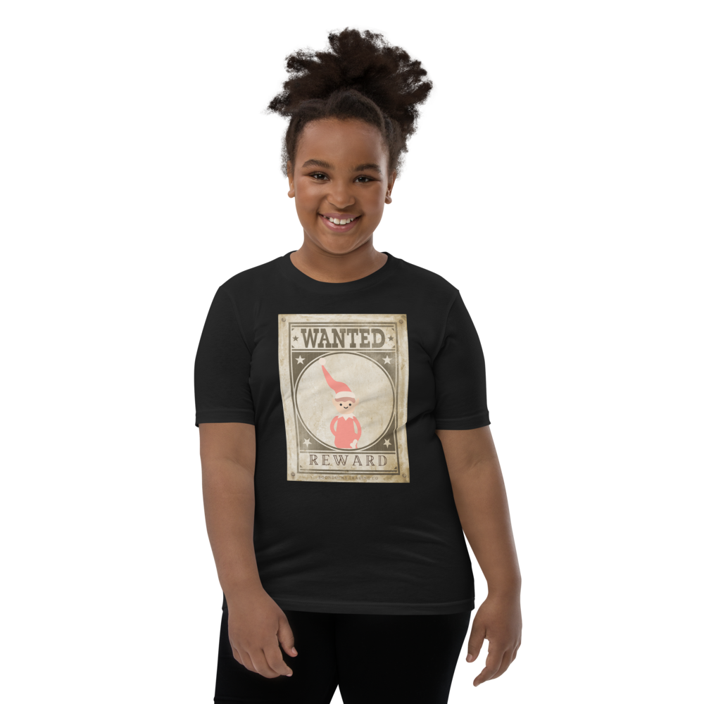 Wanted Poster Elf on Shelf Youth T-shirt