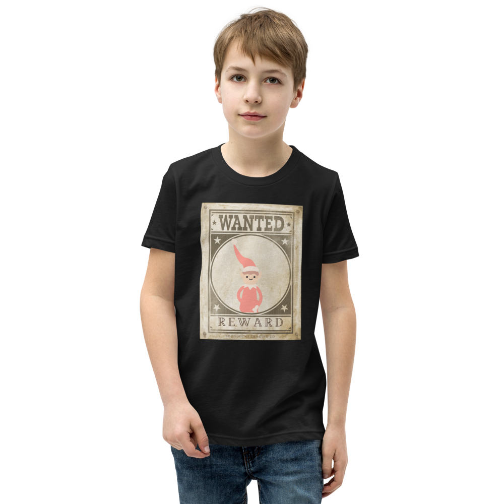 Wanted Poster Elf on Shelf Youth T-shirt
