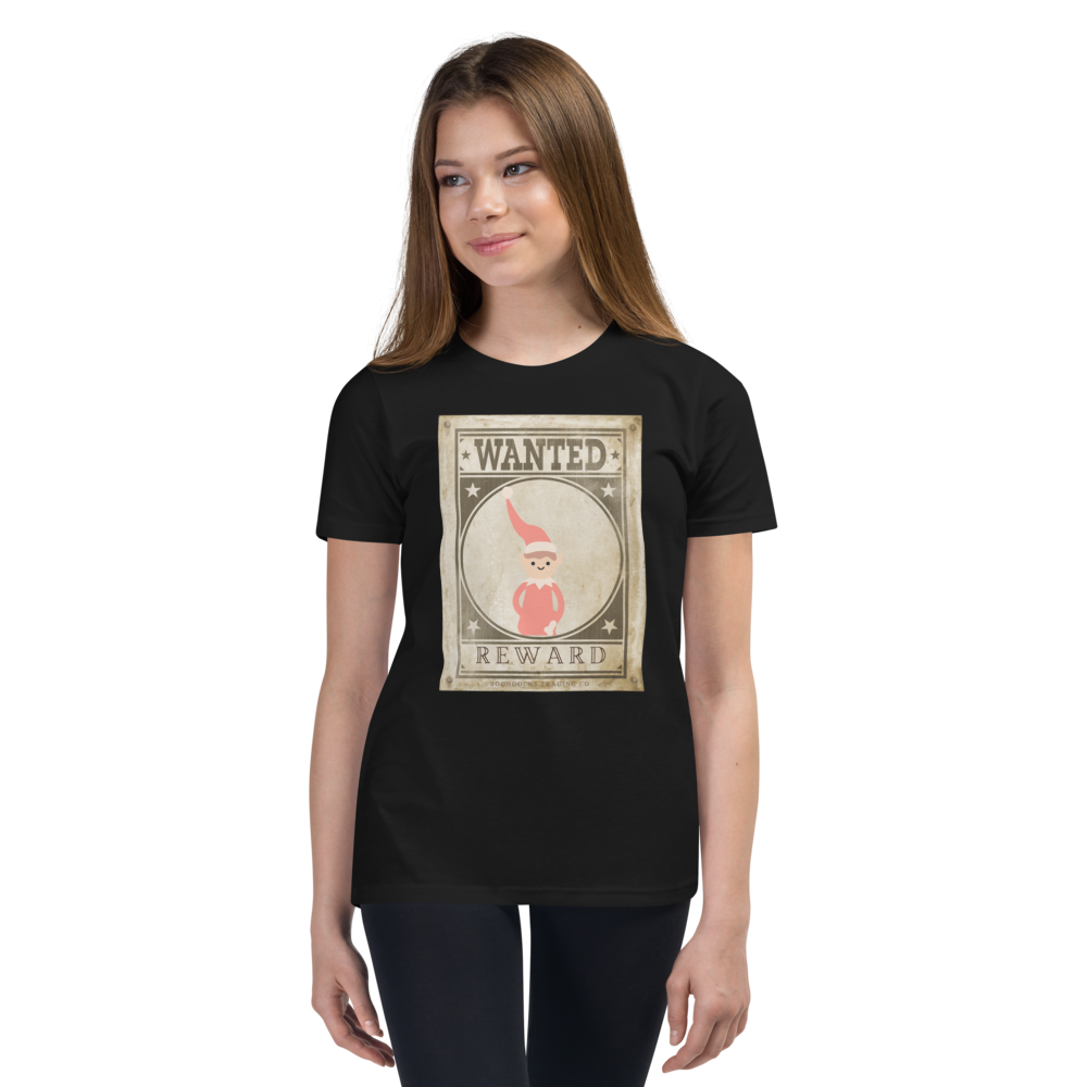 Wanted Poster Elf on Shelf Youth T-shirt