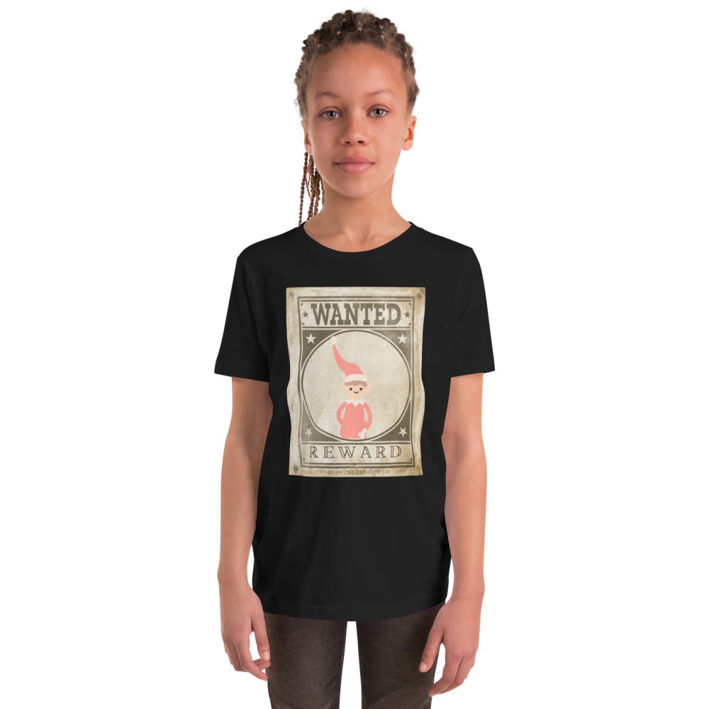 Wanted Poster Elf on Shelf Youth T-shirt