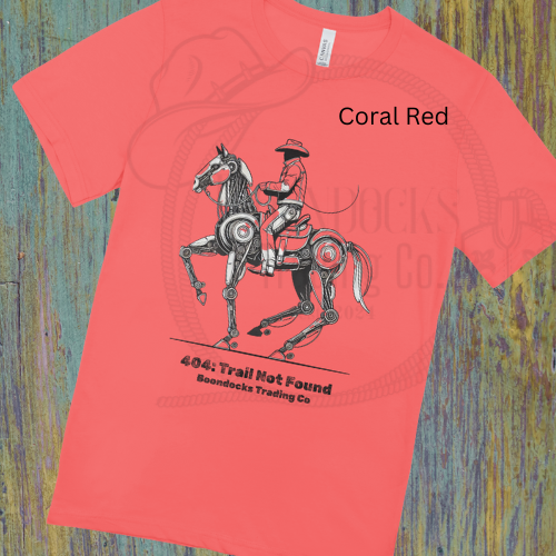 Doodle Sketch Cowboy riding robotic horse Unisex T-shirt Adult sizes