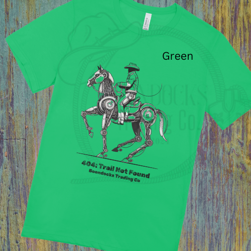 Doodle Sketch Cowboy riding robotic horse Unisex T-shirt Adult sizes
