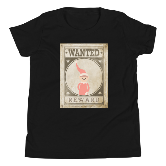Wanted Poster Elf on Shelf Youth T-shirt
